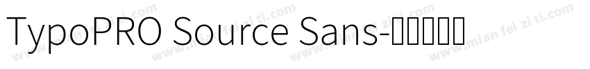 TypoPRO Source Sans字体转换